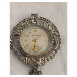Art Deco Rhinestone Lapel Pin/Watch Art Deco Rhinestone Lapel Pin/Watch