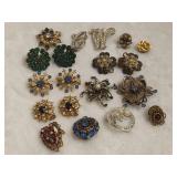 Assortment of Pins & Earrings Assortment of Pins & Earrings