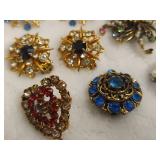 Assortment of Pins & Earrings Assortment of Pins & Earrings