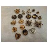 Assortment of Pins & Earrings Assortment of Pins & Earrings