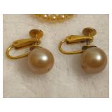 Marvella Stamped Pearl Necklaces/Earrings Marvella Stamped Pearl Necklaces/Earrings