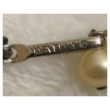 Marvella Stamped Pearl Necklaces/Earrings Marvella Stamped Pearl Necklaces/Earrings
