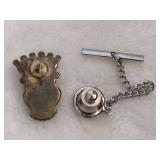 Vintage Zuni Headdress Tie Tack Vintage Zuni Headdress Tie Tack