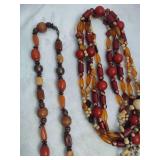 Lot of Asst Brown/Wood Tone Necklaces Lot of Asst Brown/Wood Tone Necklaces