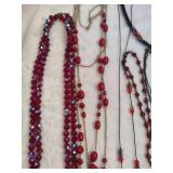 Lot of Reds - Vintage Necklaces Lot of Reds - Vintage Necklaces