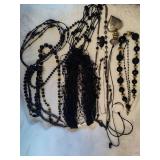 Lot of Black Costume Jewelry Necklaces Lot of Black Costume Jewelry Necklaces