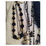 Lot of Black Costume Jewelry Necklaces Lot of Black Costume Jewelry Necklaces