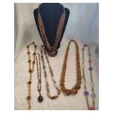 Lot of Beaded Vintage Necklaces incl Les Bernard Lot of Beaded Vintage Necklaces incl Les Bernard