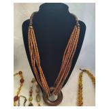 Lot of Beaded Vintage Necklaces incl Les Bernard Lot of Beaded Vintage Necklaces incl Les Bernard