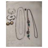 Sterling & Misc Silver Tone Jewelry Sterling & Misc Silver Tone Jewelry