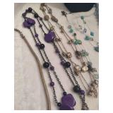 Lot of Blues & Greens Vintage Necklaces Lot of Blues & Greens Vintage Necklaces
