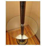 Vintage Floorlamp with Glass Table Vintage Floorlamp with Glass Table