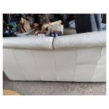 Three Piece Ivory Leather Furniture Set Three Piece Ivory Leather Furniture Set