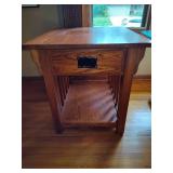 Mission Style Wood Side Table w/ Drawer Mission Style Wood Side Table w/ Drawer