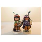 DeGrazia Goebel "Pima Indian Drummer Boy" and "The Biggest Drum" figurines DeGrazia Goebel "Pima Indian Drummer Boy" and "The Biggest Drum" figurines