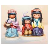 DeGrazia Goebel "Wondering" and "Little Cooking Girl" Figurines DeGrazia Goebel "Wondering" and "Little Cooking Girl" Figurines