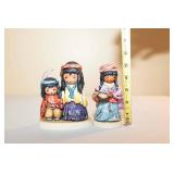DeGrazia Goebel "Wondering" and "Little Cooking Girl" Figurines DeGrazia Goebel "Wondering" and "Little Cooking Girl" Figurines