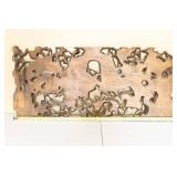 Antique Asian Carved Wood Wall Panel Antique Asian Carved Wood Wall Panel