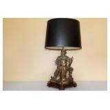 Vintage Oriental Warrior Table Lamp Vintage Oriental Warrior Table Lamp