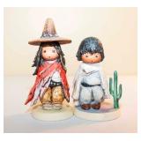 DeGrazia Goebel "Navajo Boy" and "Blue Boy" Figurines DeGrazia Goebel "Navajo Boy" and "Blue Boy" Figurines