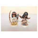 DeGrazia Goebel "Merrily, Merrily, Merrily" and "My First Arrow" Figurines DeGrazia Goebel "Merrily, Merrily, Merrily" and "My First Arrow" Figurines