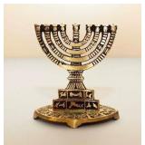 Vintage Oppenheim Brass Menorah Vintage Oppenheim Brass Menorah