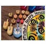 Lot of Hanukah Items - Serving Tray, Candles and more! Lot of Hanukah Items - Serving Tray, Candles and more!