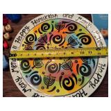 Lot of Hanukah Items - Serving Tray, Candles and more! Lot of Hanukah Items - Serving Tray, Candles and more!