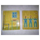 Andrew Van Assche signed Ceramic Tiles Andrew Van Assche signed Ceramic Tiles