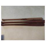 Set of Three Mini Collectible Wooden Bats Set of Three Mini Collectible Wooden Bats