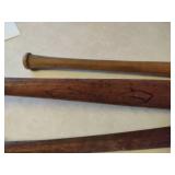 Set of Three Mini Collectible Wooden Bats Set of Three Mini Collectible Wooden Bats