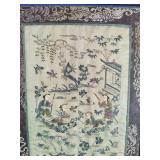 Vintage Framed Chinese Silk Embroidery Vintage Framed Chinese Silk Embroidery