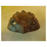 Vintage Japanese Cryptomeria Wood Carved Toad Vintage Japanese Cryptomeria Wood Carved Toad