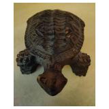 Japanese Hand Carved Wood Turtle Japanese Hand Carved Wood Turtle