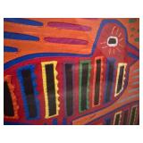 Mola Birds Textile Framed Artwork Mola Birds Textile Framed Artwork