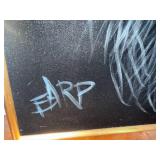 Black Velvet "Painting" Signed EARP Black Velvet "Painting" Signed EARP