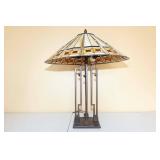Mission Style Tiffany Inspired Table Lamp Mission Style Tiffany Inspired Table Lamp
