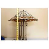 Mission Style Tiffany Inspired Table Lamp Mission Style Tiffany Inspired Table Lamp