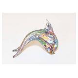 Vintage Murano Millefiori Dolphin Vintage Murano Millefiori Dolphin