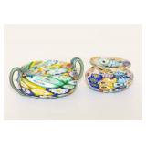 Vintage Murano Millefiori Trinket Bowls Vintage Murano Millefiori Trinket Bowls