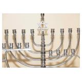 Set of 3 Vintage RC Silver Steel Metal Menorahs / Hannukiahs Set of 3 Vintage RC Silver Steel Metal Menorahs / Hannukiahs
