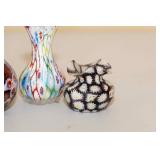 Set of 3 Murano Millefiori Vases Set of 3 Murano Millefiori Vases