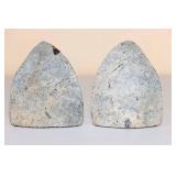 Blue Agate Bookends Blue Agate Bookends