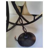 Modern Black Oil Rubbed Bronze Hanging Light with Frosted Shades Modern Black Oil Rubbed Bronze Hanging Light with Frosted Shades