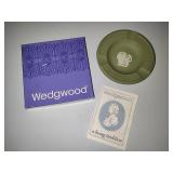Wedgwood Jasper Sage Green Fluted Ash Tray Wedgwood Jasper Sage Green Fluted Ash Tray