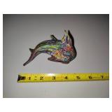 Vintage Murano Millefiori Dolphin Vintage Murano Millefiori Dolphin