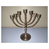Vintage 7 Light Brass Menorah Vintage 7 Light Brass Menorah