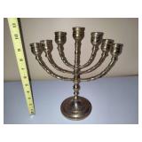 Vintage 7 Light Brass Menorah Vintage 7 Light Brass Menorah