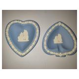 Wedgwood Pale Blue Heart Shaped Candy Dishes Wedgwood Pale Blue Heart Shaped Candy Dishes