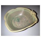 V. Chin Signed Celadon Porcelain Studio Pottery Frog Bowl V. Chin Signed Celadon Porcelain Studio Pottery Frog Bowl